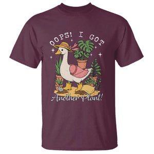 Funny Oops I Got Another Plant T Shirt Silly-Goose Gardener Plant Lady TS11 Maroon Print Your Wear