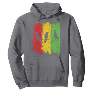 Three Birds Rasta Jamaica Reggae Music Hoodie TS11 Charcoal Print Your Wear