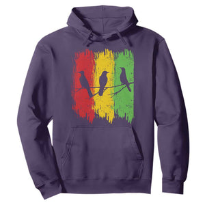 Three Birds Rasta Jamaica Reggae Music Hoodie TS11 Purple Print Your Wear