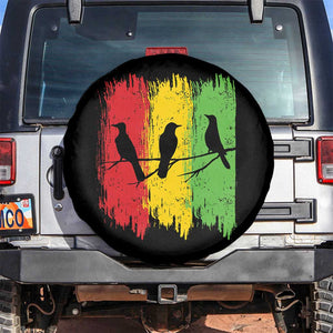 Three Birds Rasta Jamaica Reggae Music Spare Tire Cover TS11 No hole Black Print Your Wear