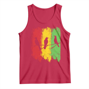 Three Birds Rasta Jamaica Reggae Music Tank Top TS11 Red Print Your Wear