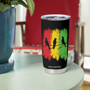 Three Birds Rasta Jamaica Reggae Music Tumbler Cup TS11 Print Your Wear