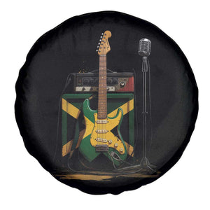 Reggae Guitar Jamaican Flag Amp Microphone Music Lover Spare Tire Cover TS11 Print Your Wear