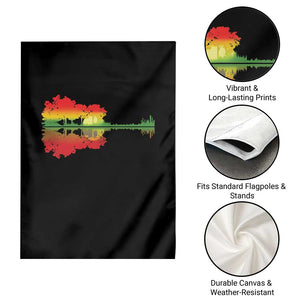 Reggae Music Guitar Lake Shadow Jamaica Rasta Garden Flag TS11 Print Your Wear