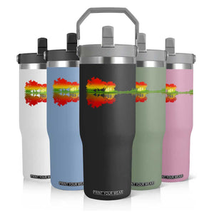 Reggae Music Guitar Lake Shadow Jamaica Rasta Flip Straw Tumbler TS11 Print Your Wear