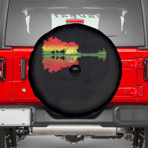Reggae Music Guitar Lake Shadow Jamaica Rasta Spare Tire Cover TS11 Black Print Your Wear