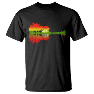 Reggae Music Guitar Lake Shadow Jamaica Rasta T Shirt TS11 Black Print Your Wear