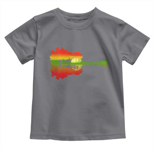 Reggae Music Guitar Lake Shadow Jamaica Rasta Toddler T Shirt TS11 Charcoal Print Your Wear