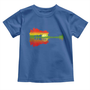 Reggae Music Guitar Lake Shadow Jamaica Rasta Toddler T Shirt TS11 Royal Blue Print Your Wear