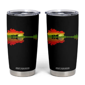 Reggae Music Guitar Lake Shadow Jamaica Rasta Tumbler Cup TS11 Black Print Your Wear