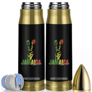 Jamaica One Love Reggae Music Bullet Tumbler Rasta Peace Hand Guitar TS11 Black Print Your Wear
