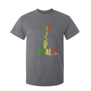 Jamaica One Love Reggae Music T Shirt For Kid Rasta Peace Hand Guitar TS11 Charcoal Print Your Wear