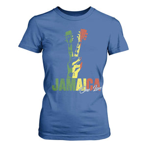 Jamaica One Love Reggae Music T Shirt For Women Rasta Peace Hand Guitar TS11 Royal Blue Print Your Wear