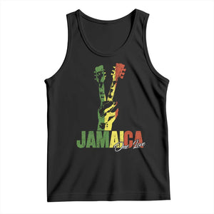 Jamaica One Love Reggae Music Tank Top Rasta Peace Hand Guitar TS11 Black Print Your Wear