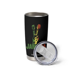 Jamaica One Love Reggae Music Tumbler Cup Rasta Peace Hand Guitar TS11 Print Your Wear