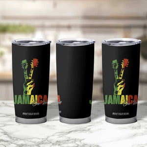 Jamaica One Love Reggae Music Tumbler Cup Rasta Peace Hand Guitar TS11 Print Your Wear
