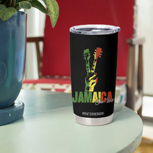 Jamaica One Love Reggae Music Tumbler Cup Rasta Peace Hand Guitar TS11 Print Your Wear