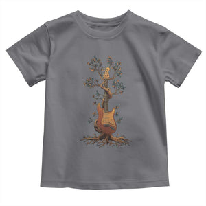 Nature Guitar Tree of Life Guitarist Artistic Roots Toddler T Shirt TS11 Charcoal Print Your Wear