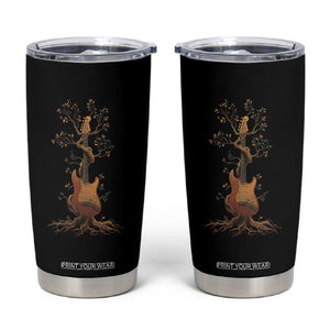 Nature Guitar Tree of Life Guitarist Artistic Roots Tumbler Cup TS11 Black Print Your Wear