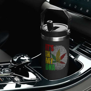 Funny Jamaica Rasta Cannabis Weed Flip Straw Tumbler Its In My DNA TS11 Print Your Wear