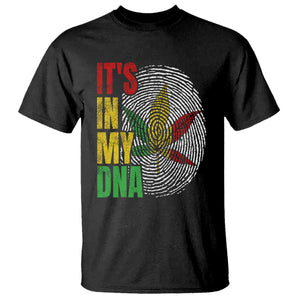 Funny Jamaica Rasta Cannabis Weed T Shirt Its In My DNA TS11 Black Print Your Wear