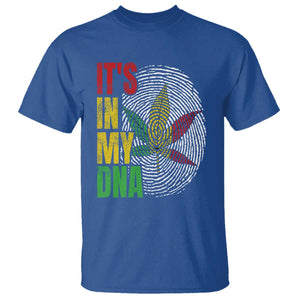 Funny Jamaica Rasta Cannabis Weed T Shirt Its In My DNA TS11 Royal Blue Print Your Wear
