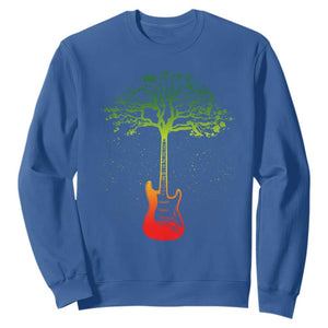 Reggae Music Guitar Rastafarian Roots Rasta Jamaican Sweatshirt TS11 Royal Blue Print Your Wear