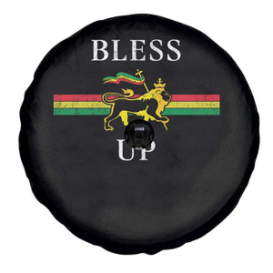 Bless Up Spare Tire Cover Rastafari Lion Of Judah Reggae Music TS11 Print Your Wear