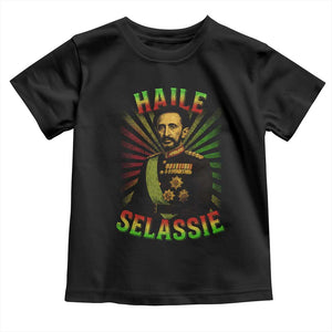 Emperor Haile Selassie Toddler T Shirt Ras Tafari His Imperial Majesty Jamaican TS11 Black Print Your Wear