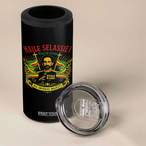 Haile Selassie 4 in 1 Can Cooler Tumbler Ras Tafari King Of Kings His Imperial Majesty TS11 Print Your Wear