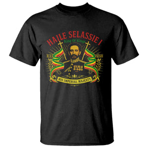 Haile Selassie T Shirt Ras Tafari King Of Kings His Imperial Majesty TS11 Black Print Your Wear