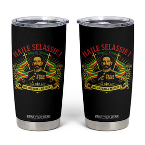 Haile Selassie Tumbler Cup Ras Tafari King Of Kings His Imperial Majesty TS11 Black Print Your Wear