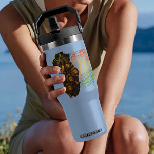 Haile Selassie Quotes Flip Straw Tumbler History Teaches Us That Unity Is Strength Rasta Lions of Judah TS11 One Size: 30 oz Light Blue Print Your Wear