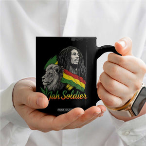 Jah Soldier Coffee Mug Lion Of Judah Reggae Rastafari Flag TS11 Print Your Wear