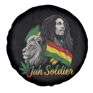 Jah Soldier Spare Tire Cover Lion Of Judah Reggae Rastafari Flag TS11 Print Your Wear