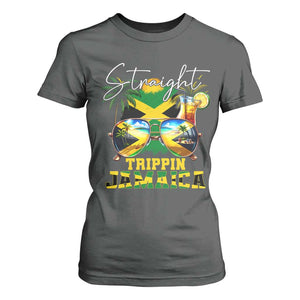Straight Trippin Jamaica T Shirt For Women Family Squad Summer Vacation TS11 Dark Heather Print Your Wear