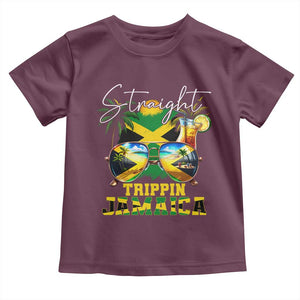 Straight Trippin Jamaica Toddler T Shirt Family Squad Summer Vacation TS11 Maroon Print Your Wear
