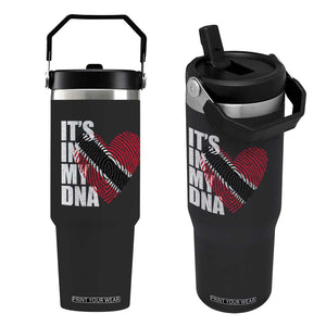 Its In My DNA Trinidadian And Tobagonian Flip Straw Tumbler Trinidad And Tobago Flag TS11 One Size: 30 oz Black Print Your Wear