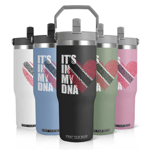 Its In My DNA Trinidadian And Tobagonian Flip Straw Tumbler Trinidad And Tobago Flag TS11 Print Your Wear