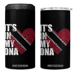 Its In My DNA Trinidadian And Tobagonian 4 in 1 Can Cooler Tumbler Trinidad And Tobago Flag TS11 One Size: 16 oz Black Print Your Wear