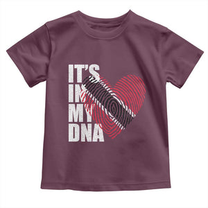 Its In My DNA Trinidadian And Tobagonian Toddler T Shirt Trinidad And Tobago Flag TS11 Maroon Print Your Wear