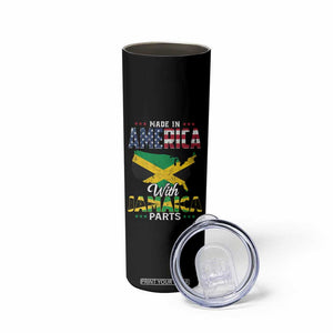Made In America With Jamaica Parts Skinny Tumbler Jamaican American TS11 Print Your Wear