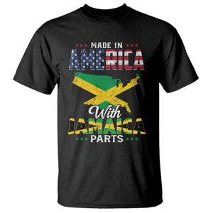 Made In America With Jamaica Parts T Shirt Jamaican American TS11 Black Print Your Wear