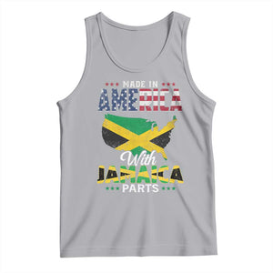 Made In America With Jamaica Parts Tank Top Jamaican American TS11 Athletic Heather Print Your Wear