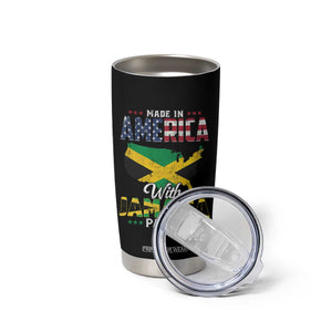 Made In America With Jamaica Parts Tumbler Cup Jamaican American TS11 Print Your Wear