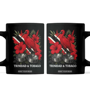 Trinidadian and Tobagonian Pride Coffee Mug Trinidadian Roots Scarlet Ibis Steelpans TS11 Black Print Your Wear