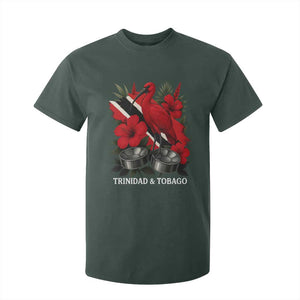 Trinidadian and Tobagonian Pride T Shirt For Kid Trinidadian Roots Scarlet Ibis Steelpans TS11 Dark Forest Green Print Your Wear