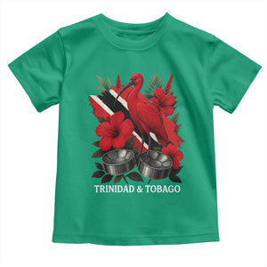 Trinidadian and Tobagonian Pride Toddler T Shirt Trinidadian Roots Scarlet Ibis Steelpans TS11 Irish Green Print Your Wear