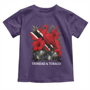 Trinidadian and Tobagonian Pride Toddler T Shirt Trinidadian Roots Scarlet Ibis Steelpans TS11 Purple Print Your Wear