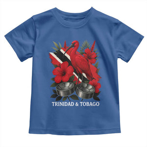 Trinidadian and Tobagonian Pride Toddler T Shirt Trinidadian Roots Scarlet Ibis Steelpans TS11 Royal Blue Print Your Wear
